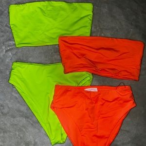 Neon Orange Rave Set